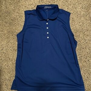 Women’s Nike Golf XXL Dri Fit sleeveless royal blue shirt